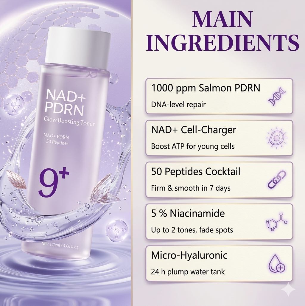 NAD + PDRN NO.9 GLOW BOOSTING TONER