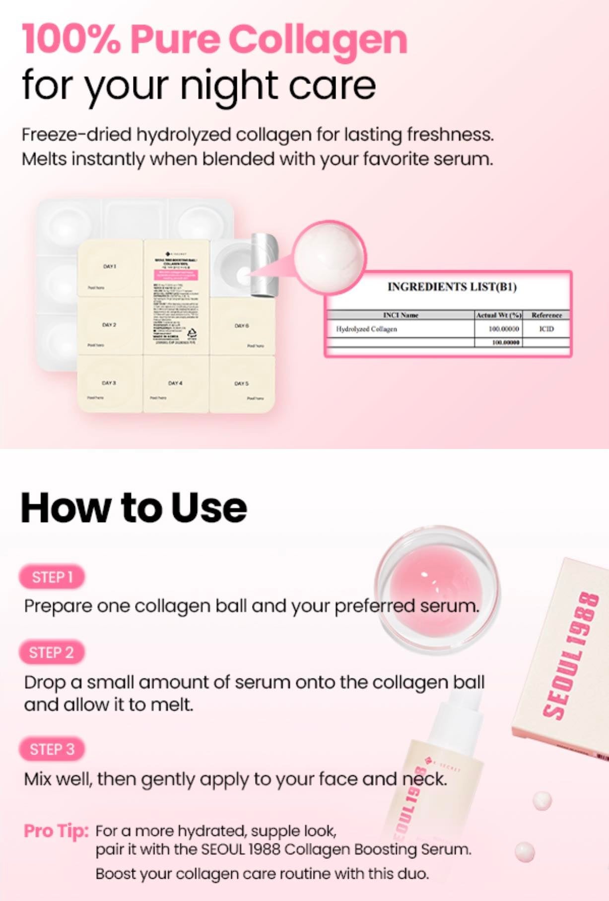 K-SECRET SEOUL 1988, COLLAGEN BOOSTING BALL